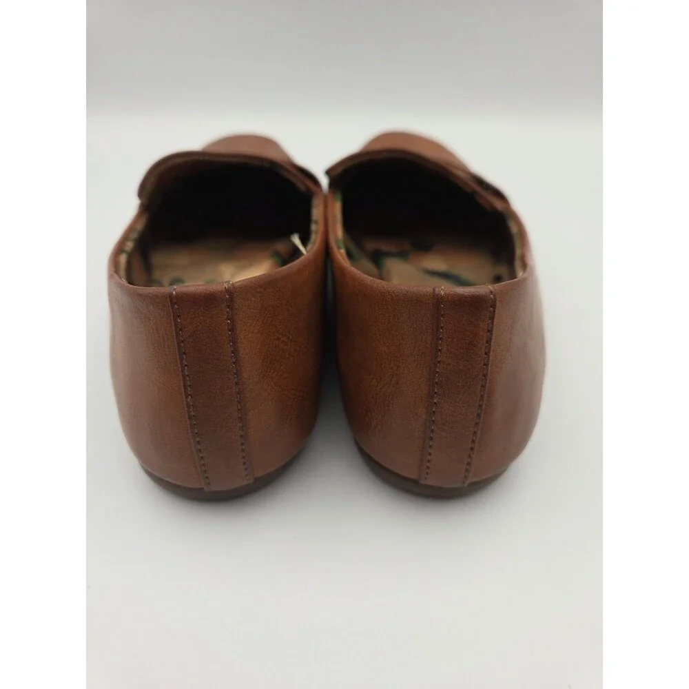 b.o.c. Born Concept Women's Loafers Cognac Brown Slip On Comfort Shoes Size 8M